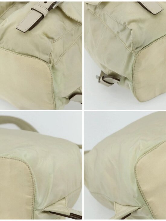 PRADA Backpack Nylon Ivory Silver Auth am11437 main image 8